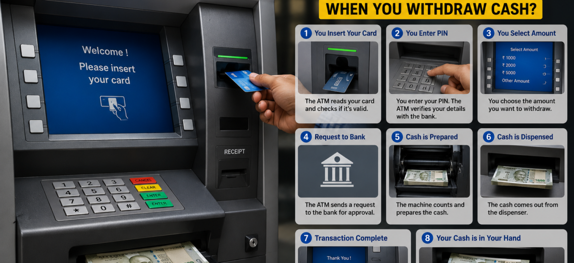 🏧 What Really Happens Inside an ATM When You Withdraw Cash?