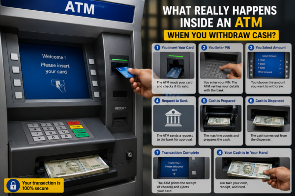 🏧 What Really Happens Inside an ATM When You Withdraw Cash?