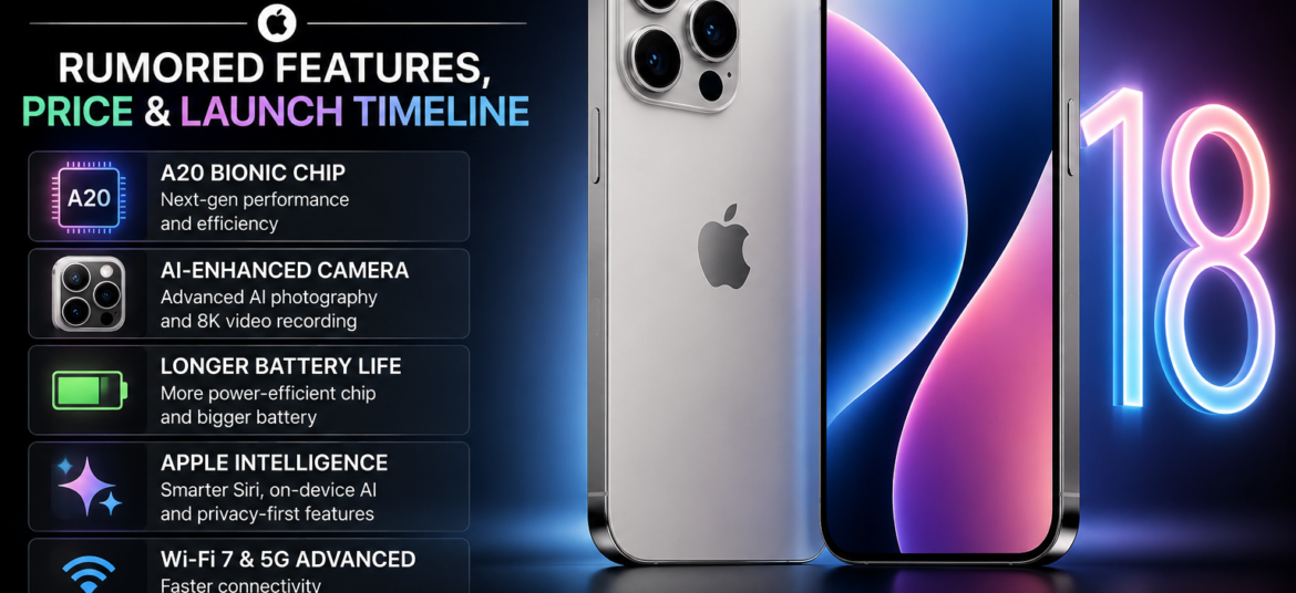 iPhone 18: Rumored Features, Price & Launch Timeline
