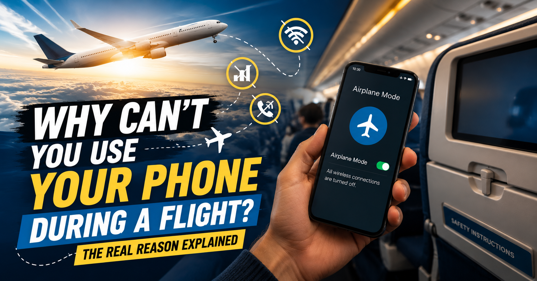 Why Can't You Use Your Phone During a Flight?