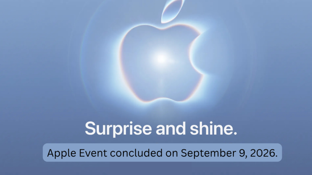 Apple “Surprise and Shine” Event 2026